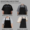 POFULL Funny Grill Gift for Dad The Grillfather Apron Barbecue