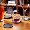 Coga Silicone Coasters Set of 8 - Square, Grey, Heat