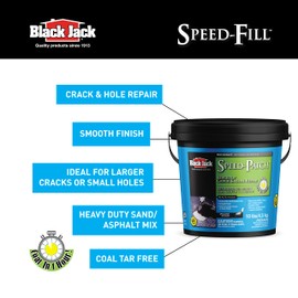 BlackJack Speed-Patch Blacktop Crack & Hole Repair