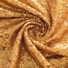 Partisout Gold Sequin Fabric Glitter Fabric 3mm 2 Yard Sequin Fabric by The Yard Sparkly Fabric Little Mermaid Fabric Outdoor Glitter Material for Dress Clothing Wedding Home Dec (2 Yards, Gold)