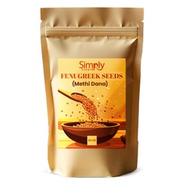 Simply Staples Organic Fenugreek Seeds (Methi) 16oz | USDA Organic, Non-GMO | Whole Fenugreek for Cooking, Tea, Hair Care & Wellness | Raw, Natural Spice for Curries, Pickles, Breads