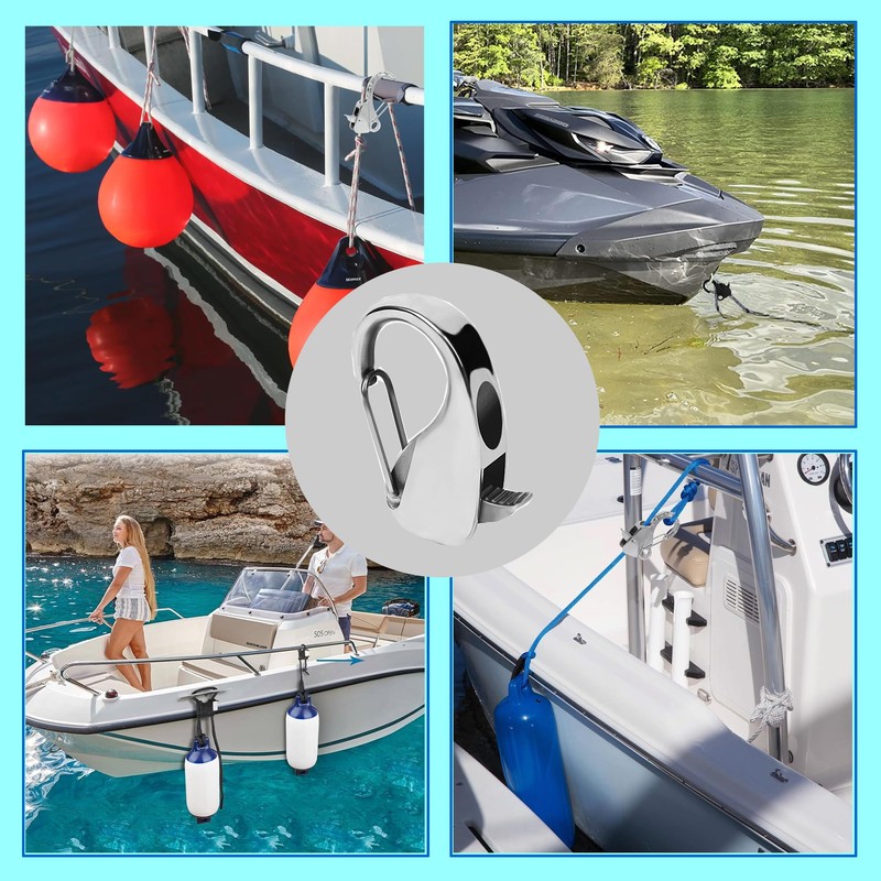 SUNOOM Boat Fender Clip 316 Stainless Steel Boat Fender Quick