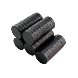 Imán de ferrita redondo,Imanes ceramicos redondos,iman de ferrita circular para Refrigerador, hogar, oficina, taller, proyectos escolares, magneto terapia (50, 18 x 4 mm)