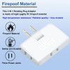 3 Pack AC Flat Wall Outlet Extender,3 Way 2 Prong180
