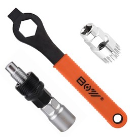 ktxaby Bicycle Crank Extractor and Bottom Bracket Tools with 16 mm Wrench, Bicycle Crank Extractor/Arm Remover and Bottom Bracket Remover
