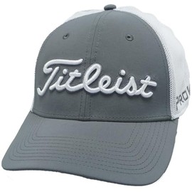Titleist TH25ATPMA Men's Tour Performance Mesh Cap, Charcoal x White