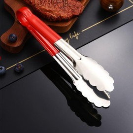 Ollimy Premium Stainless Steel Kitchen Tongs, Steak Clip, Heat Resistant Cooking Tongs, Barbecue Tongs, Gourmet Tongs, Meat Tongs, Pasta Tongs, Kitchen Tongs, Multi-Purpose Tongs for Cooking, Grilling