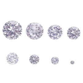 Jaydis Clear Cubic Zirconia Stone Loose CZ Stone Faceted Cabochons Rhinestone Lace Back Crystal Diamond for Nail Art Earring Ring Making, Zirconia, Cubic Zirconia