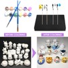 Swpeet 37 Pieces Professional Painting Stand Base Holder and Gundam