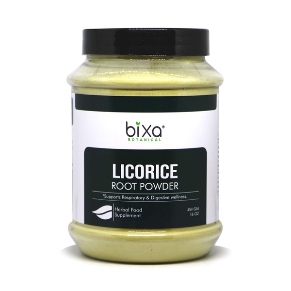 bixa BOTANICAL Licorice Root Powder (454g /16 Oz) (Glycyrrhiza glabra), Dietary Supplement