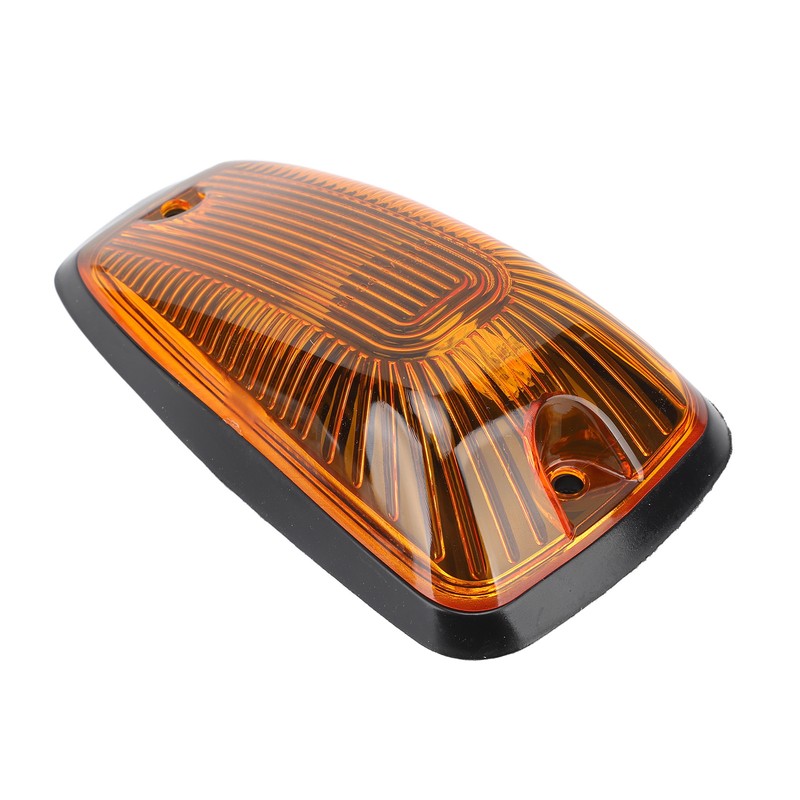 5Pcs Cab Marker Light Weatherproof Amber Teardrop Cab Top Running