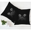 Swono Black Cat Pack of 2 Decorative Throw Pillow Covers