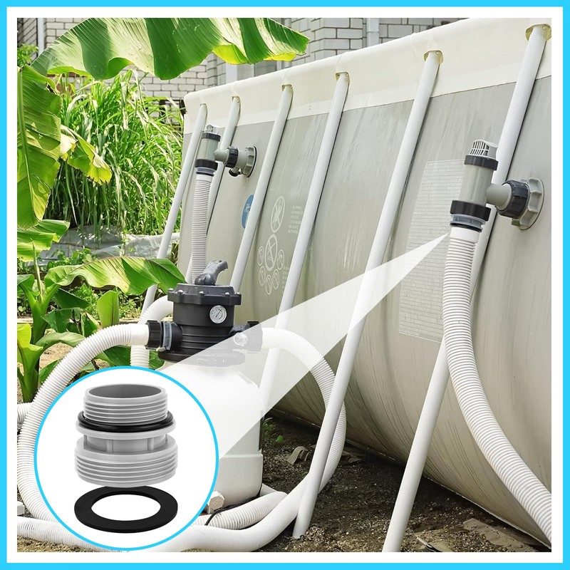 YJSDDNTY 2er Set Poolschlauch Adapter Set Poolpumpe Schlauchadapter für 40