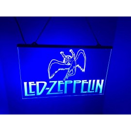 Led Zeppelin LED Neon Light Sign gift home Bar Man Cave  12 x 16”( Pick Color)