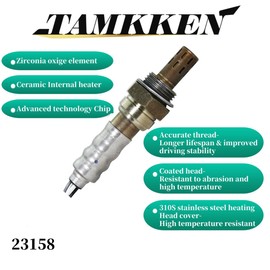 TAMKKEN 23158 Sensor de oxígeno O2 apto para Dodge Caravan Dakota Ram Pacifica Pt Cruiser Town & Country 2005 2006 2007 2008 2009 2010 aguas arriba abajo