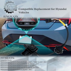 Enocos 99240-AA200 Rear View Back Up Camera Compatible with 2021 2022 2023 Hyundai Elantra N-Line 1.6L 2.0L, Replace# 99240AA210 Park Assist Camera