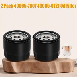 FR691V Oil Change Kit 49065-7007 49065-0721 Oil Filter for Kawasaki FR691V FR730V FR651V FR600V FX600V FS691V FS651V 492932 492932S 492056 695396 696854 7045184, Pack of 2