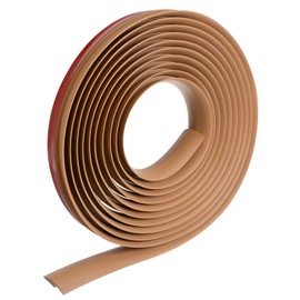 uxcell Floor Edging Trim Strip Self Adhesive, Carpet to Tile Transition Strip Edging Trim Strip Suitable for Laminate Doorway Edge Height Less Than 5mm/0.2", Brown 19.67ft