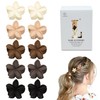 10 Pcs Flower Hair Claw Clips for Women - Small