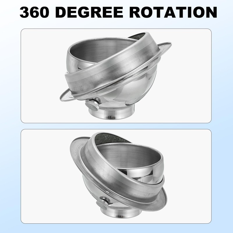 PATIKIL 8 Inch Adjustable Air Vent Stainless Steel Round Soffit
