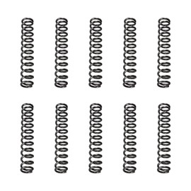 DTGN 1.2x8x45mm(DxODxL) Compression Spring - 10Pack - Good for Machinery - Spring Steel Extension Spring - Black
