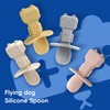Baby Spoons, 3PCS Silicone Baby Spoons Self Feeding 6+ Months