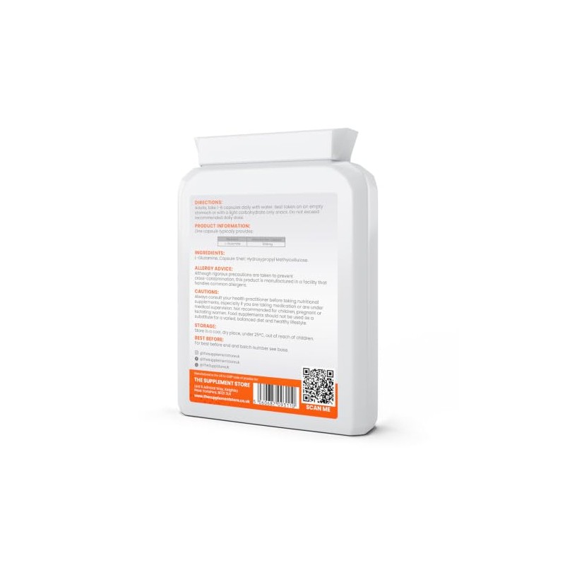 L-Glutamine 500mg Capsules (90 Capsules)