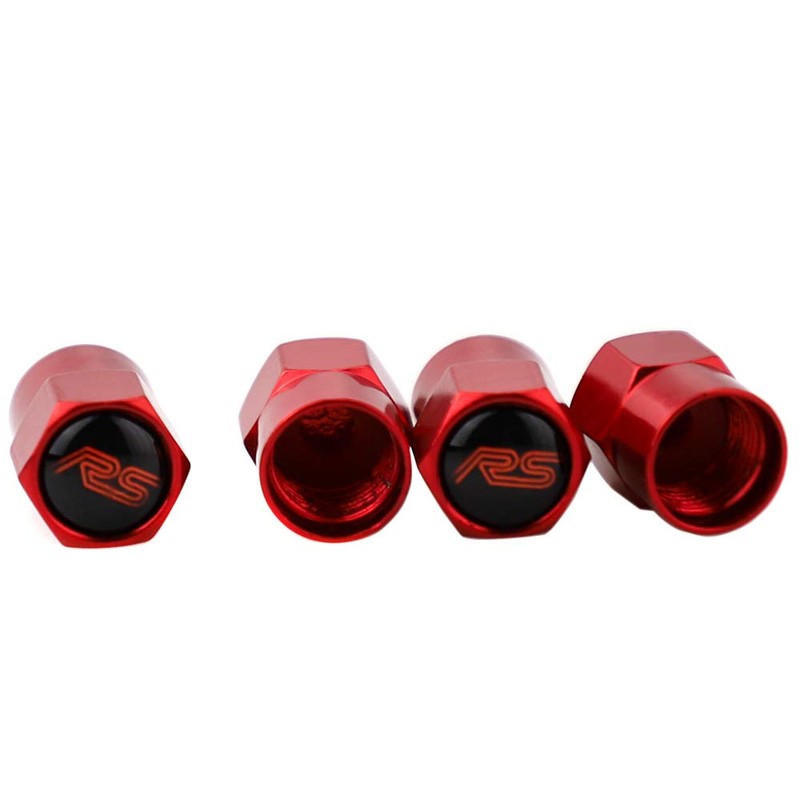XDG 4Pcs Car Tire Covers Rustproof Metal Chrome Valve Stem