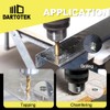 DARTOTEK 6 Pieces Metric Tap Drill Bit Titanium Coated Tap