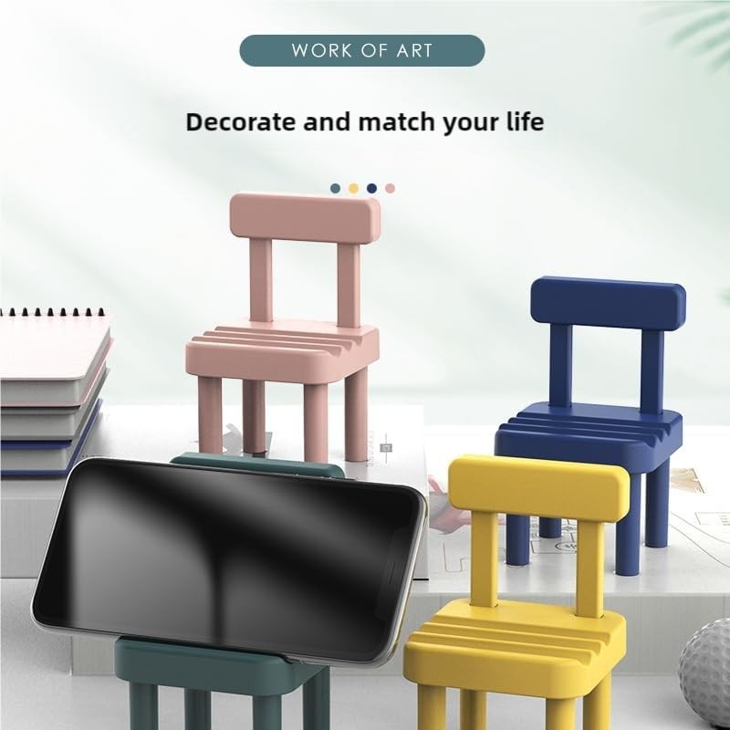 Mobile Phone Holder, Small Chair, Tabletop, Cute, Portable, Lazy Support