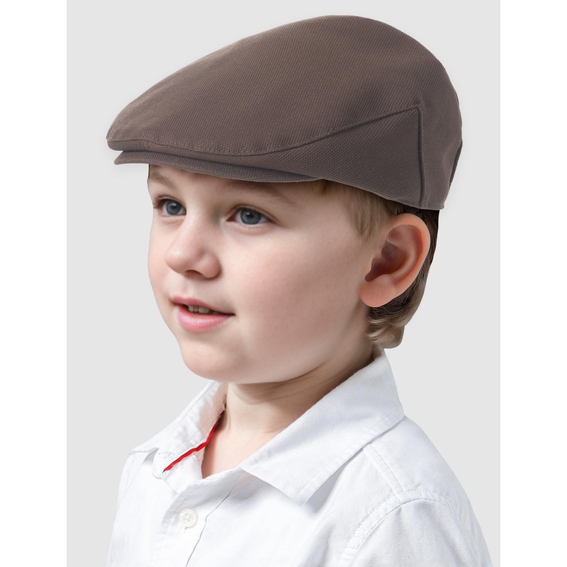 Maeau Hunting Hat, Newsboy Cap, Kids' Herringbone Beret, Plain, Stylish,