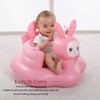 Inflatable Baby Chair Built in Air Pump Soft Cartoon Rabbit