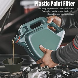 Pack of 6 Paint Strainer, Colour Filter Screen, Funnel Filter, Nylon Mesh Screen, Reusable, Industrial Nylon Mesh Colour Filter for Filtering Oil, Water-based Oil Paints