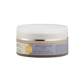 Apitaly Soft Body Scrub Cream - Gentle Body Scrub with Quartz Crystals, Nut Shells, Honey & Thermal Water - Creamy Exfoliating Care for Smooth & Smooth Skin - For All Skin Types