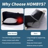 HOMBYS Knee Pillow for Side Sleepers with Elastic Straps, 4"