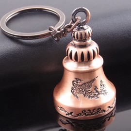 ARFUKA Keychain Vintage Bell Pendant Keyring Key Holder Key Chain Women Men Gift for Birthday Christmas Festival