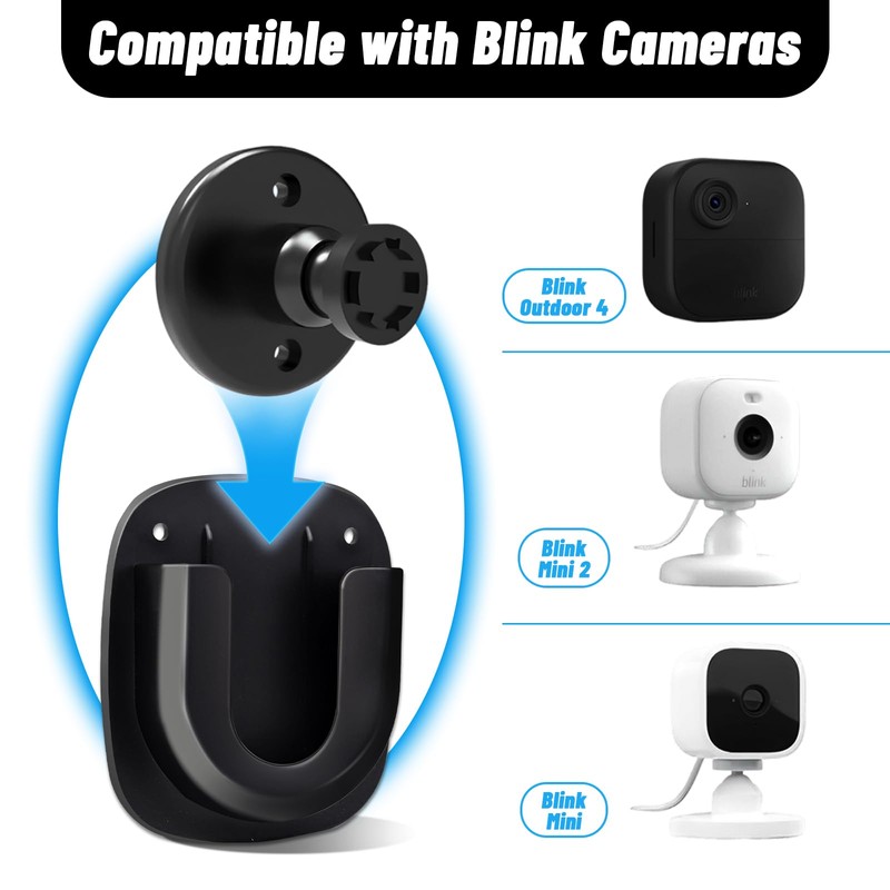 3 Pack Adhesive Wall Mount for Blink Mini/Blink Mini 2/