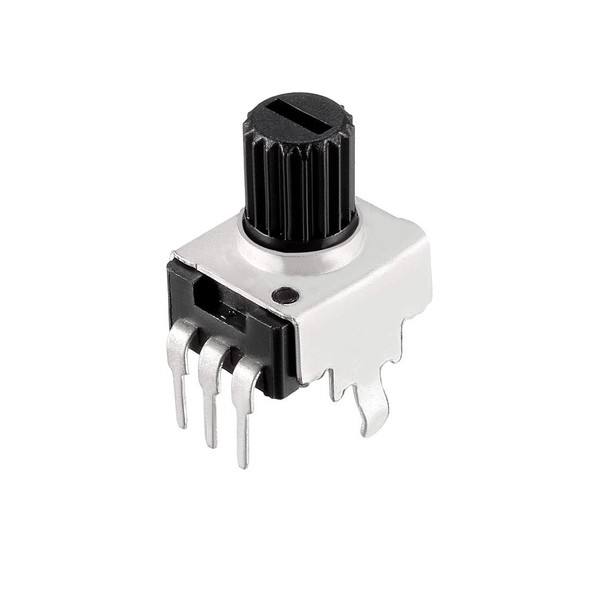 uxcell 0932 Carbon Film Potentiometer, Variable Resistor, Single Turn Rotary,