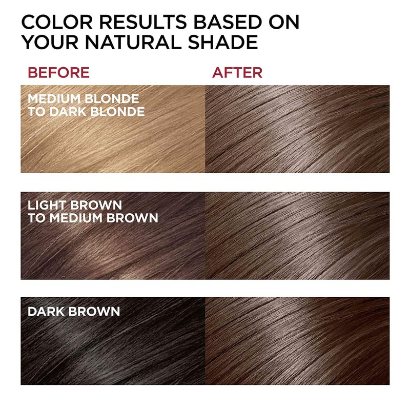 Herbal Light Brown Hair Color Shampoo - 3 in 1