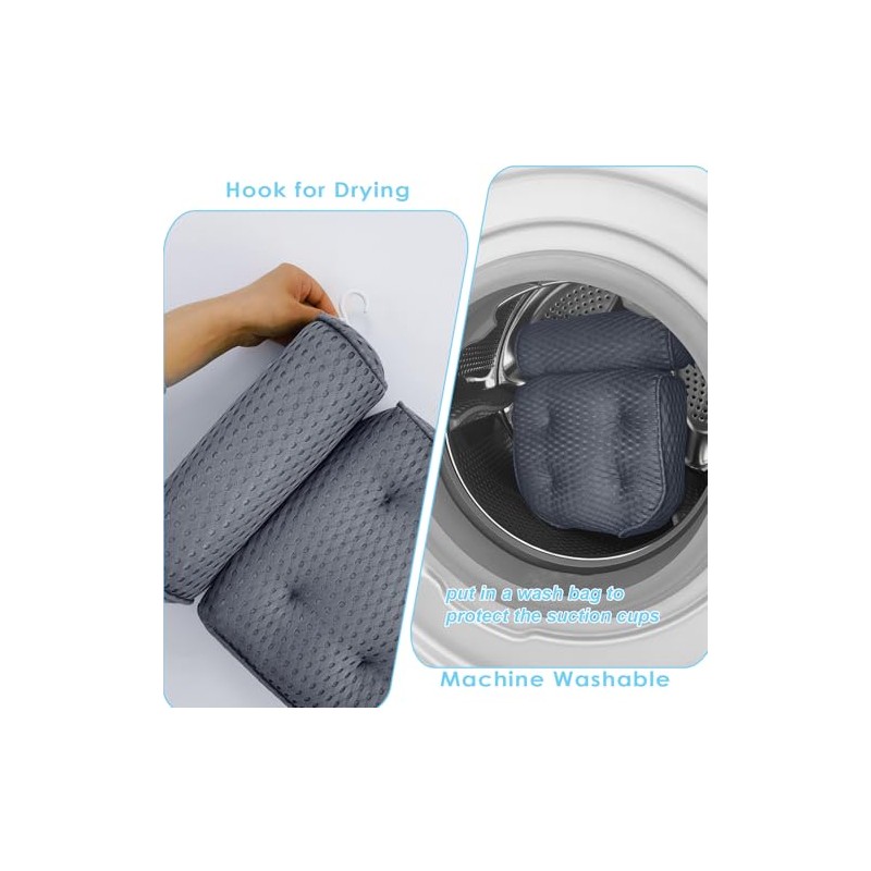 AEROiVi Luxury Bath Pillows for Tub，Bath Pillow Bathtub Pillows for