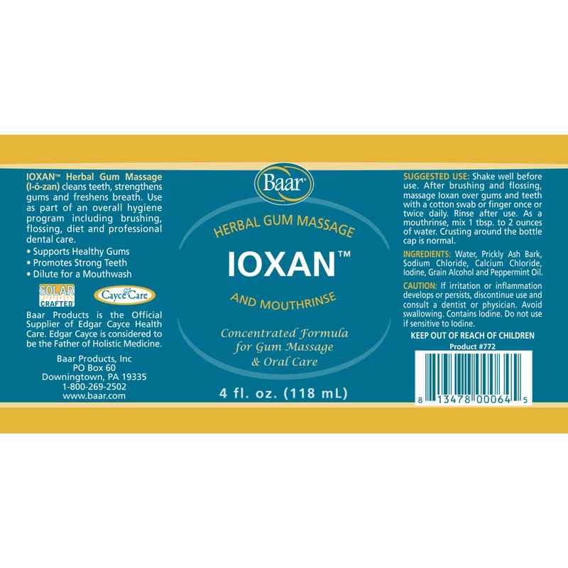 Baar Products - Ioxan Herbal Gum Massage - Oral Hygiene,