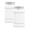 Mountain West Company Square Clear Jar with Pinch Handle, 2