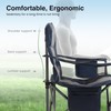 HIGH POINT SPORTS Oversized Portable Camping Folding Chair, Foldable Outdoor