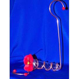 Hanging Hummingbird Feeder Copper Hummingbird Hook Feeder Patio,Plant,Wi