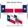 VOLTA Double Sided Texas State Flag 4x6 Feet, Heavy Duty,