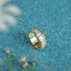 Eternity Rainbow Ring, Birthstone Ring, Baguette Ring, Wedding Ring, Thumb