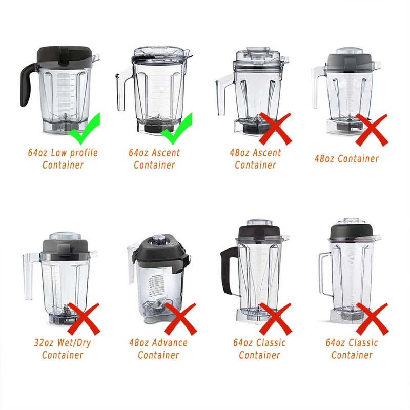Blade Assembly Replacement for Blenders 64oz Low Profile Container, replace