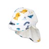 Sterntaler Unisex Children's Peaked Cap Neck Protection Dinos Children's Hat,