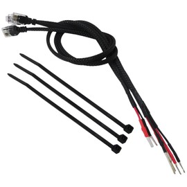 Latest Upgrade 3-Pack 16.5" Radar Detector Hardwire Power Cord Mirror Wire Plug Tap for Escort Valentine One Uniden Beltronics with Inline Fuse Mount RJ11