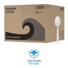 Boardwalk Heavyweight Polypropylene Cutlery, Teaspoon, White, 1000/Carton